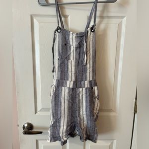 Free people stripe overalls - size 10
